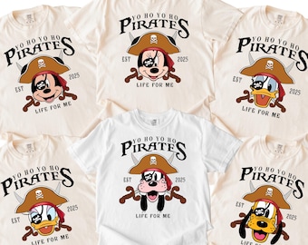 Mickey and Friends Pirates Shirt, Yo Ho Ho Pirates Shirt, Disney Squad Shirt, Mickey and Friends Pirate Crew Shirt, Disney Cruise Shirt