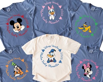 2025 Disney Vacation Shirt, Making Family Memories Shirt, Disneyland Family Vacation Shirt, Mickey and Friends Matching Shirts, Pluto, Goofy