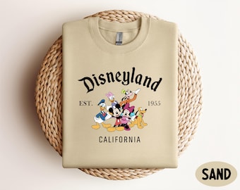 Disneyland California Est 1955 Sweatshirt, Mickey and Friends Sweatshirt, Disneyland Sweatshirt, WDW Mickey & Co Sweater, Disney Sweatshirt