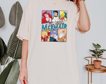 The Little Mermaid T-Shirt, Comfort Colors® Mermaid Shirt, Disney Mermaid Shirt, Ariel Mermaid Shirt, Magic Kingdom Shirt