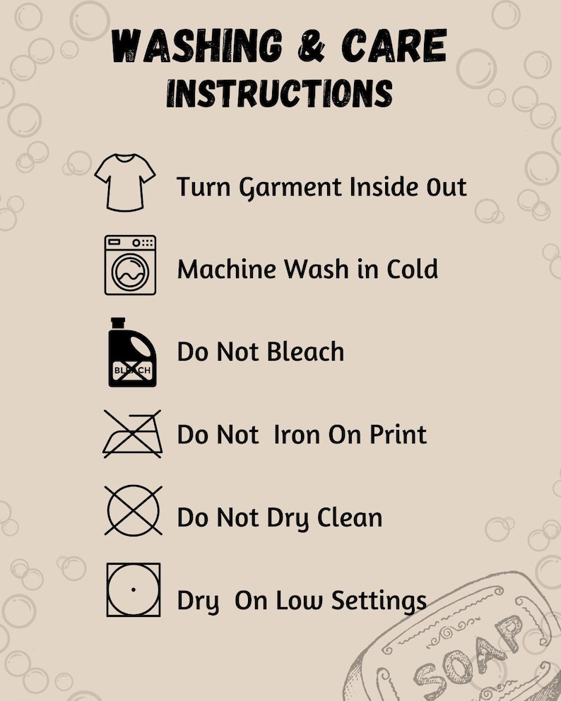 Washing & Care Instructions