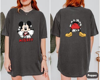 Funny Mickey Mouse Portrait Shirt, Cute Mickey Shirt, Classic Mickey Mouse Shirt, Disneyland Vacation Shirt, Comfort Colors® Mickey Shirt