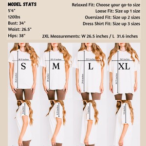 a woman's size guide for a dress