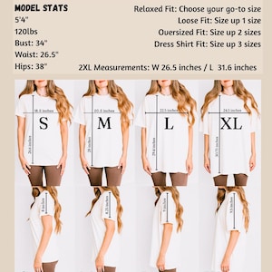 a woman's size guide for a dress