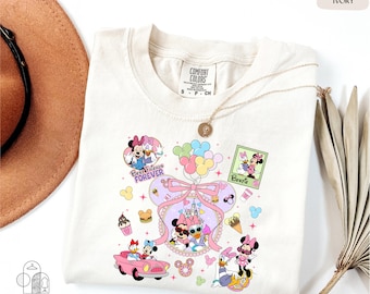 Comfort Colors® Minnie and Daisy Best Friends Shirt, Disney Gift for Best Friend, Minnie and Daisy Snacking Shirt, Disneyland Girls Trip Tee