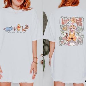 Winnie The Pooh Shirt, Pooh and Friends Back and Front Shirt, Retro Winnie The Pooh Tee, Pooh Bear and Co Tee, Comfort Colors® Disney Shirt