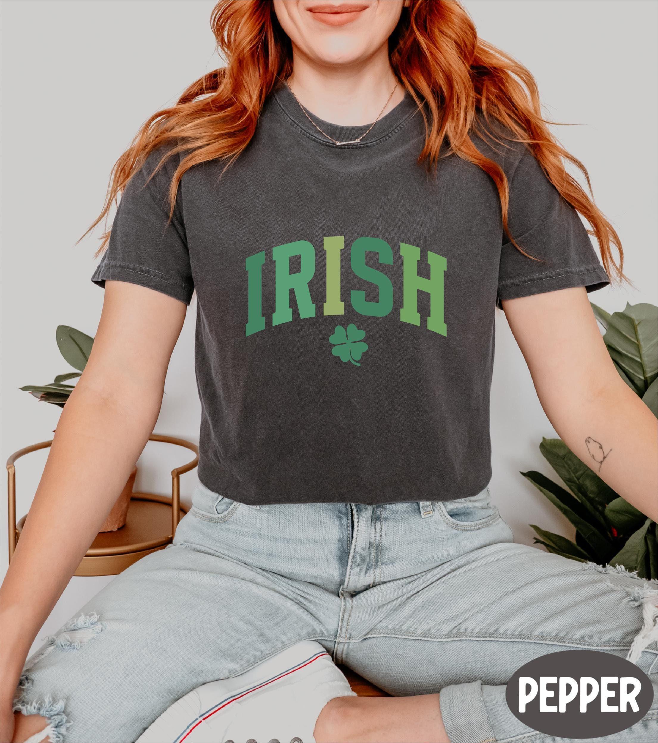 Comfort Colors® Irish Shirt, Four Leaf Clover Shirt, Lucky Leaf Tee, St. Patrick's Day Gifts for Irish, St. Patrick's Four Leaf Clover Shirt