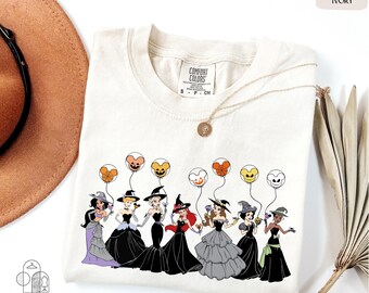 Comfort Colors® Halloween Princess Shirt, Disney Princess Squad Shirt, Princess Halloween Party Shirt, WDW Princess Shirt, Spooky Season Tee