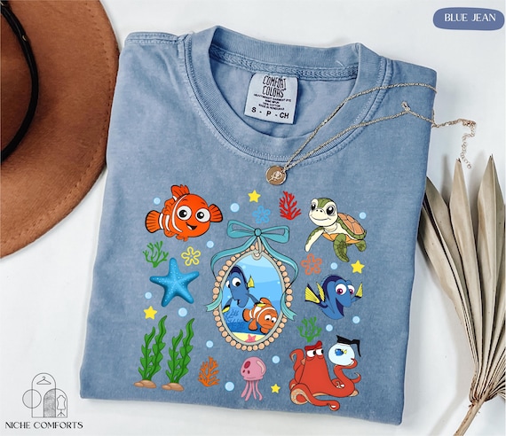 Comfort Colors® Disney Finding Nemo Shirt, Disney Pixar Shirt, Finding Nemo Characters Shirt, Dory Shirt, Squirt Shirt, Nemo and Friends Tee