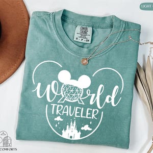 Comfort Colors® World Traveler Shirt, Epcot Shirt, Mickey Shirt, Magic Kingdom Shirt, Disney Epcot Shirt, Epcot Trip Shirt, Disneyland Shirt