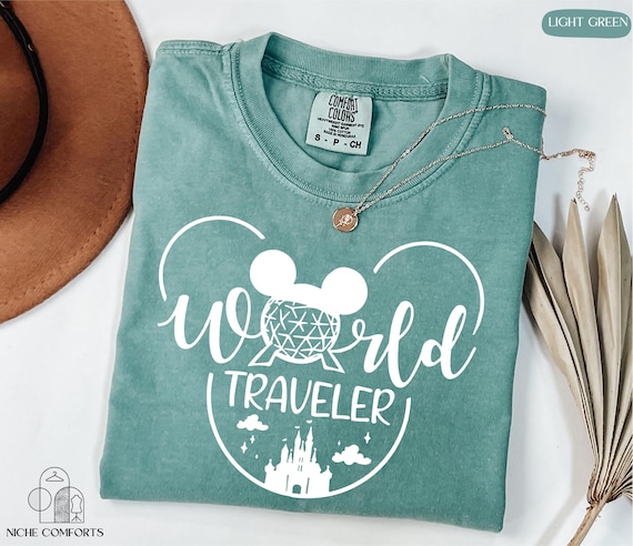 Comfort Colors® World Traveler Shirt, Epcot Shirt, Mickey Shirt, Magic Kingdom Shirt, Disney Epcot Shirt, Epcot Trip Shirt, Disneyland Shirt