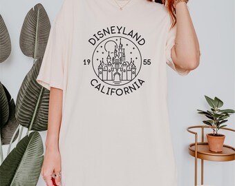 Disneyland California 1955 Shirt, Comfort Colors® WDW Disneyland Magic Kingdom Shirt, Retro Disneyland Family Trip Tee, Disney Epcot Shirt