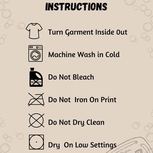 Washing & Care Instructions
