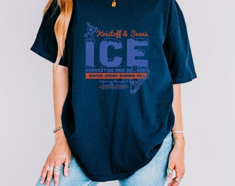 Kristoff & Sven's Ice Harvesting and Delivery Shirt, Comfort Colors® Olaf Shirt, Disneyland Winter Shirt, Snowman Tee, Disney Frozen Shirt,