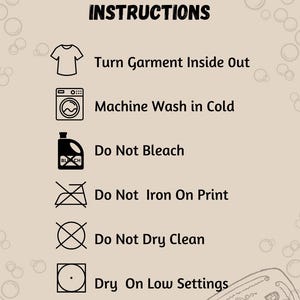 Washing & Care Instructions