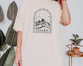 Camisa SJM Velaris Comfort Colors®, Camisa Acotar, Camisa Velaris City of Starlight, Camisa Club de lectura, Camisa The Night Court