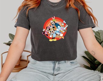 Mickey and Friends Shirt, Comfort Colors® Disney Family Easter Shirt, Happy Easter Shirt, Mickey and Friends Easter Eggs Tee, Disney Shirt