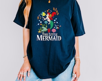 The Little Mermaid Shirt, Comfort Colors® Disney Shirt, Flounder and Sebastian Shirt, Disney Ariel Atlantica Shirt, Disneyland Trip Shirt