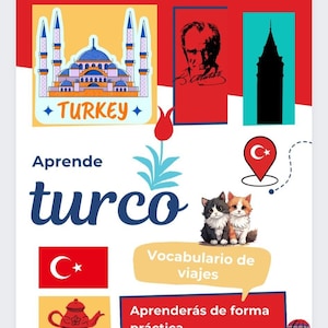 Interaktiva turkiska och spanska inlärningskort