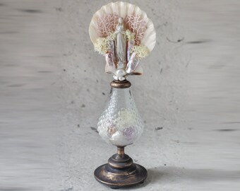 Bottle landscape Relic-80 Our Lady/'s reliquary objet d/'art -