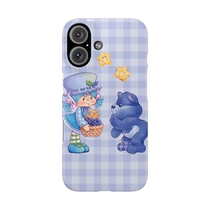 Blueberry Muffin Phone Case Care Bear Phone Case Strawberry Shortcake Phone Case Cartoon Phone Case Cute Phone Case