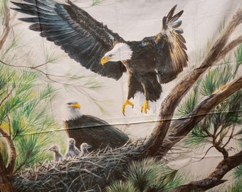 Flying EAGLES NEST - Windham Fabrics Large Panel 36x44/45