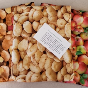 Baked Potato Sweet Potato bag for Microwave all cotton fibers Multiple Prints *Gifting ideas*