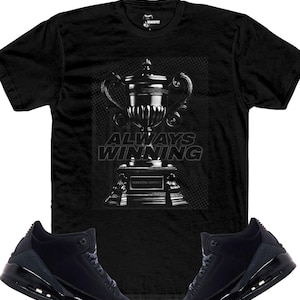 エアジョーダン3レトロブラックキャットにマッチするスニーカーエフェクトTシャツ