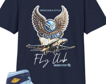 SNEAKER EFFECT Tee Shirt To Match Air Jordan 1 High OG First in Flight Sneakers