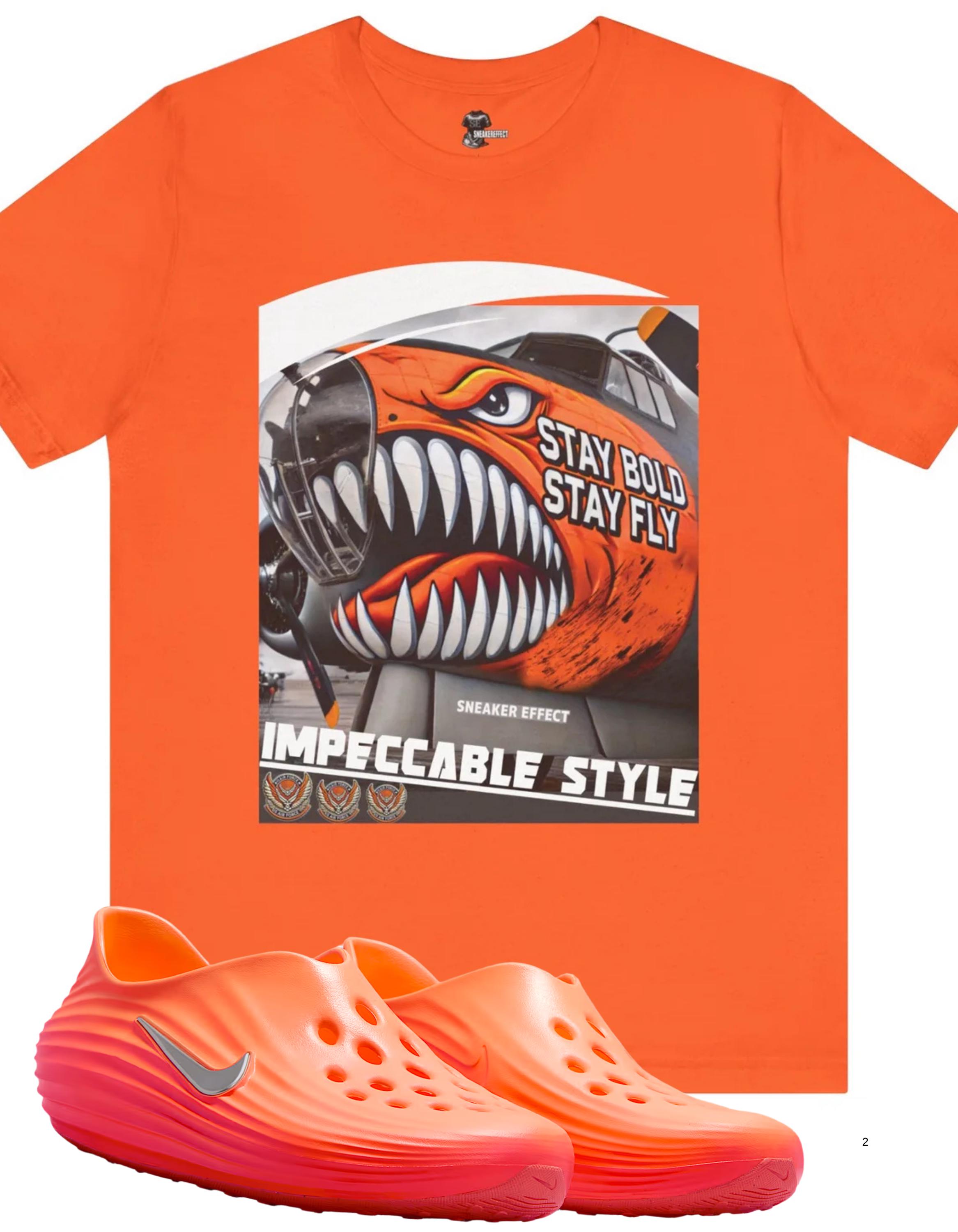 SNEAKER EFFECT Tee Shirt to Match Nike Reactx Rejuven8 Orange