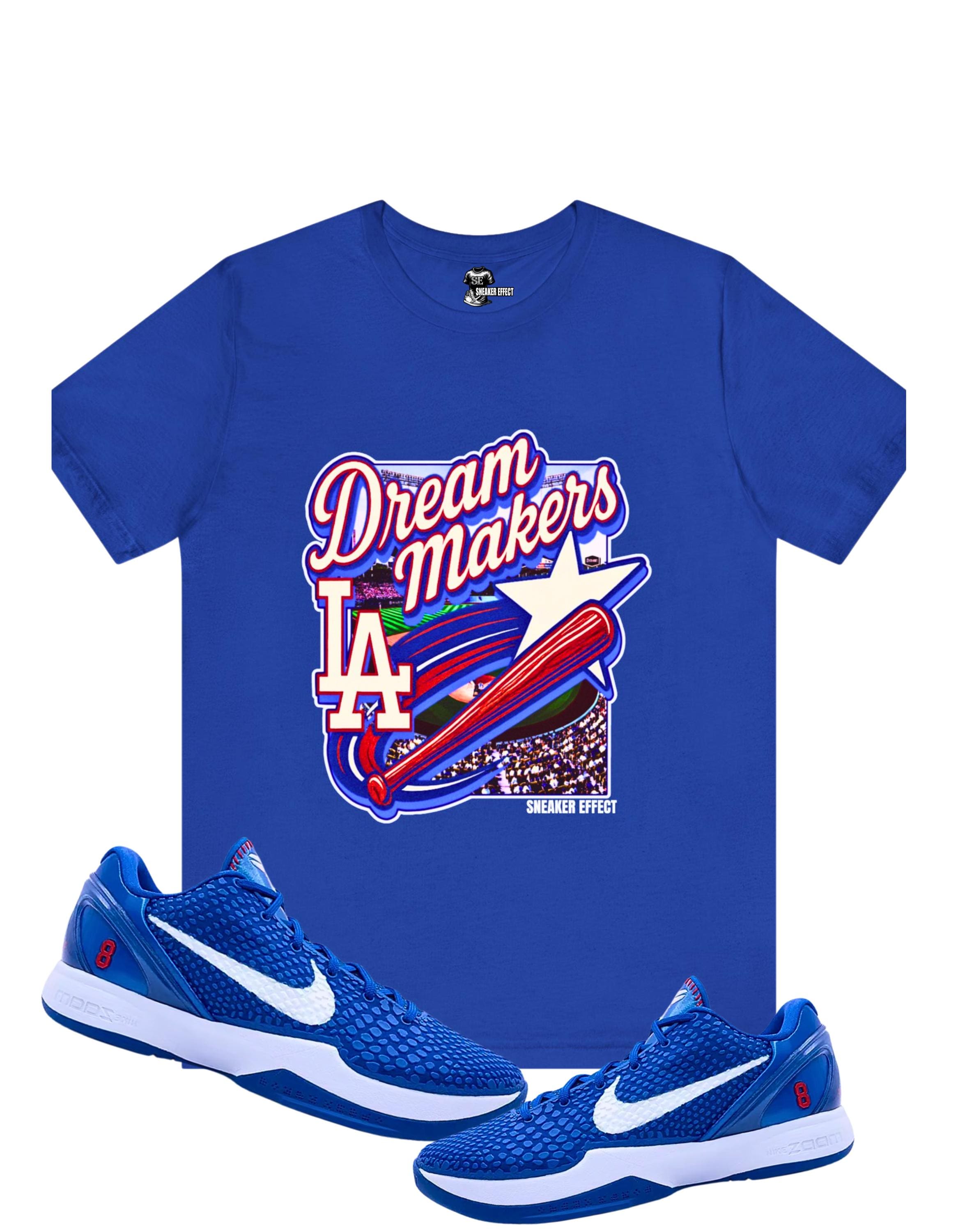 SNEAKER EFFECT Tee Shirt to Match Nike Kobe 6 Protro Dodgers - Etsy