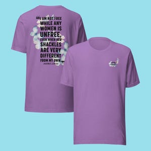 Camiseta com citação de Audre Lorde - Direitos das mulheres - Camiseta feminista de justiça social. Camiseta feminista - Camiseta com citação de Audre Lorde - Top ativista de direitos iguais