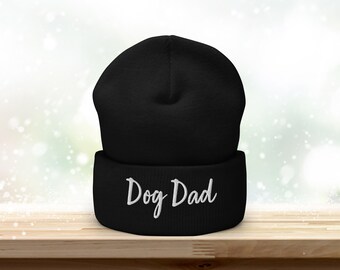 Geborduurde hondenliefhebber muts | Gezellig warm accessoire | Dog Dad-streetwear | Uniseks geborduurde gebreide kleding