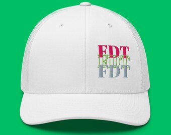 Social Justice Trucker Hat - Geborduurde FDT anti-Trump retrostijl. Freedom Not My President Hat - geborduurde pet met politieke verklaring.