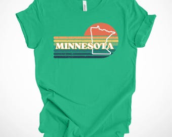Vintage Minnesota T-Shirt – 70s Inspired Unisex Retro Graphic Tee