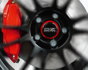 OZ Racing Wheels Floating Center Caps | Static Logo, Aluminum (4 psc)