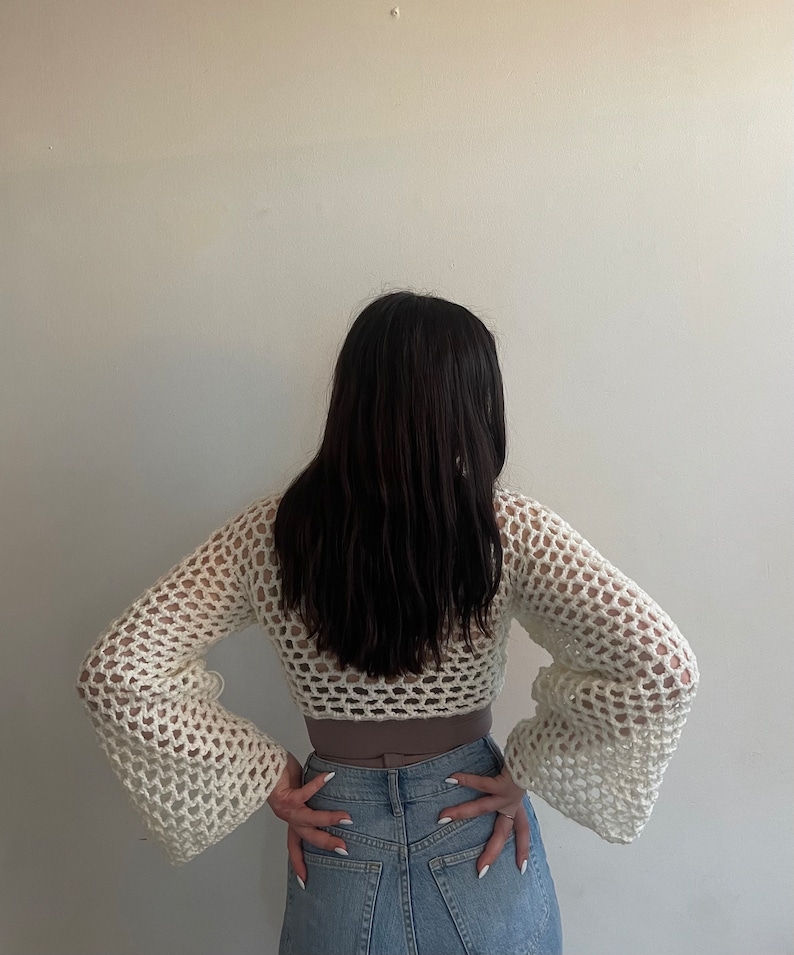 Fishnet Short Sleeve Sweater