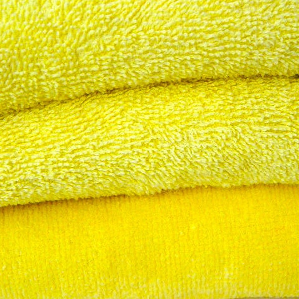 vintage lemon yellow bath towel instant collection