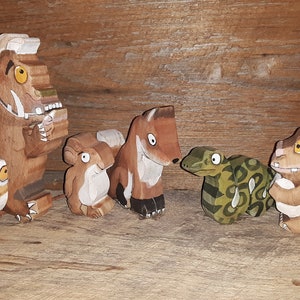 The Gruffalo wooden character toys Made in the Heartland Nebraska.