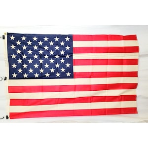 American Flag NOS Vintage Golden State Banner Co. 3&#39; X 5&#39; Cotton Patriotic USA