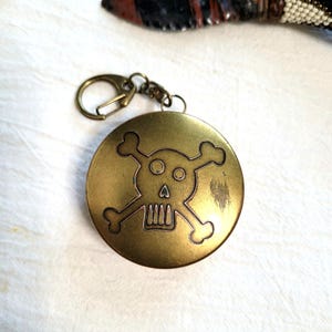 Collapsible Stainless Steel Travel Cup With Brass Case Keychain