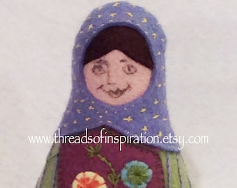 Bettina, Matryoshka Doll Pattern, PDF Pattern, Instant Download, Cloth Doll Pattern, PDF Sewing Tutorial, Babushka Doll Pattern, Softie