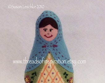 Sasha, Matryoshka Doll, PDF Pattern, Instant Download, Cloth Doll Pattern, PDF Sewing Tutorial, Babushka Doll Pattern, Softie Pattern