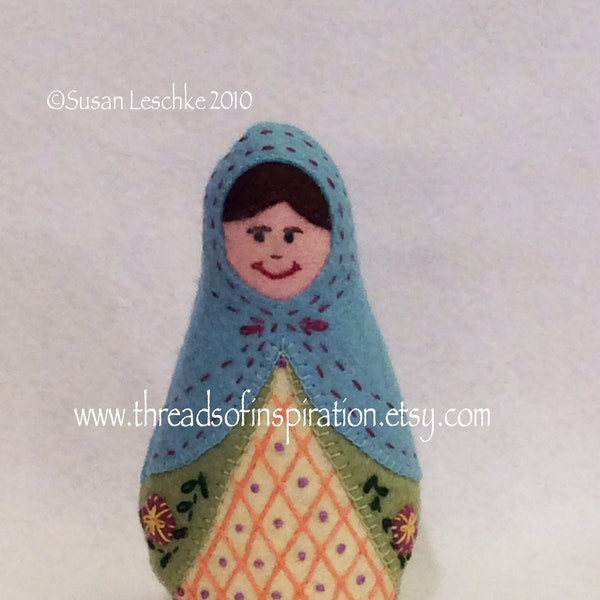 Sasha, Matryoshka Doll, PDF Pattern, Instant Download, Cloth Doll Pattern, PDF Sewing Tutorial, Babushka Doll Pattern, Softie Pattern