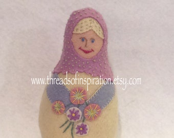 Anya, Matryoshka Doll, PDF Pattern, Instant Download, Cloth Doll Pattern, PDF Sewing Tutorial, Babushka Doll Pattern, Softie Pattern