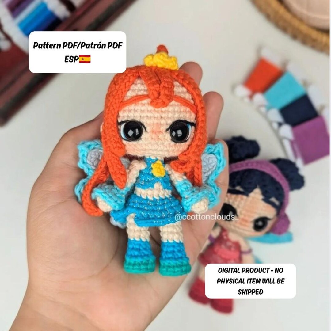 Winx Sewing Pattern Bloom Winx Club - PDF Pattern in SPANISH - Etsy