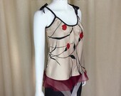 70 39 s-Inspired, Bias Top, Gothic Romantic, Gypsy, Elegant, Bohemian, Couture, Indie Fashion, Fairytale, Briar Rose, Rosalba Valentino Couture
