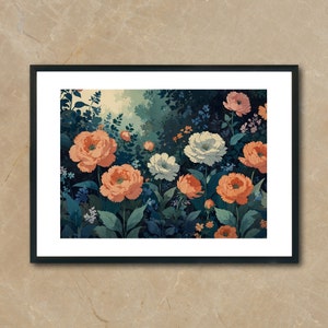 Flowers Frame TV Art  Summer Tv Art Colorful Wildflowers Painting Botanical Easter Screensaver 16:9 TV Frame Art