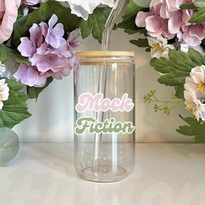 Libbey Glass Mockup, Glass Sipper Cup Mockup, Glass Tumbler Mockup, Glass Can Mock Up, Beer Can Glass Mockup, 16oz Glass Cup Mockup Flowers