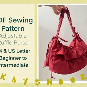 The Ruffle Bag Digital Download Pattern || Adjustable Crossbody ...